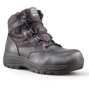 TIMBERLAND PRO 6IN VALOR DUTY COMPOSITE TOE ZIP WORK BOOT BLACK Steel Toe 14W